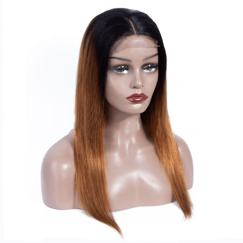 Gradient color headgear ombre human hair