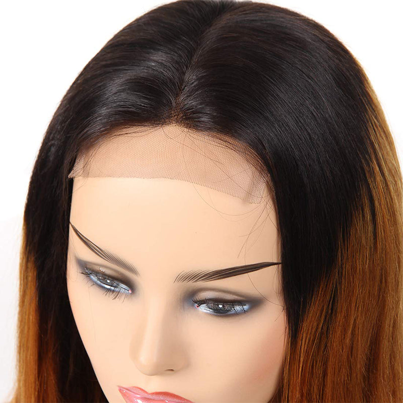 Gradient color headgear ombre human hair