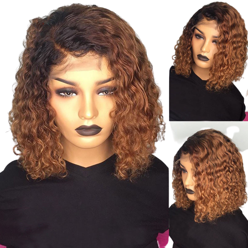 Water wave bob wigs Human Hair