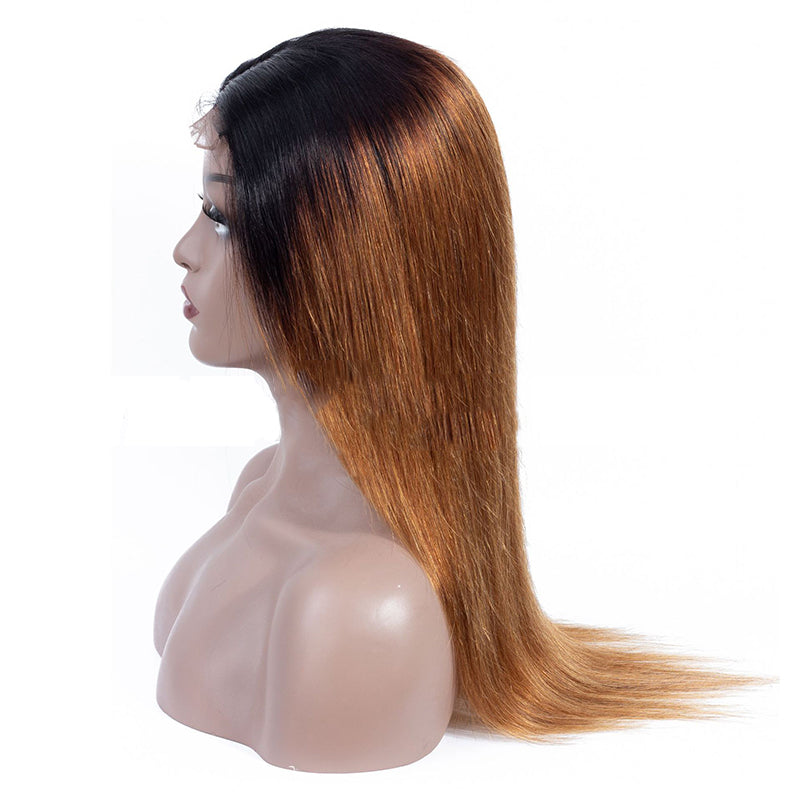 Gradient color headgear ombre human hair