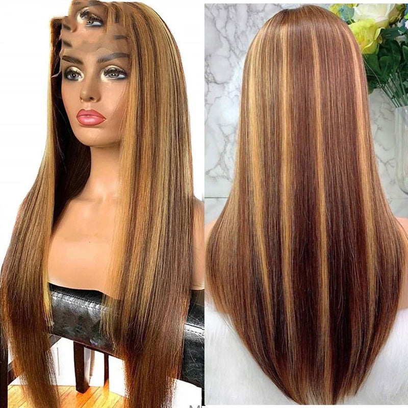 Colored Medium Length Straight Hair - valoremehair