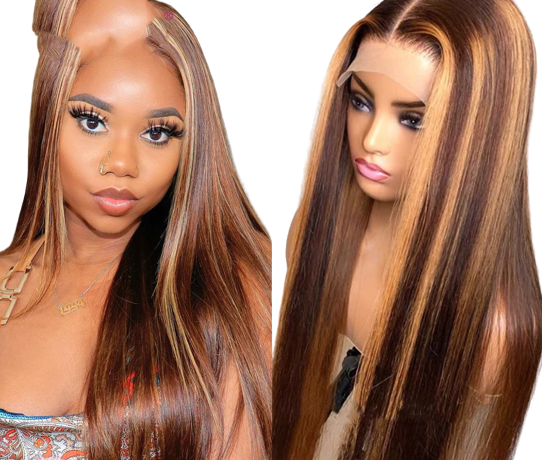 Colored Medium Length Straight Hair - valoremehair